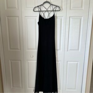 Evening gown black shimmer